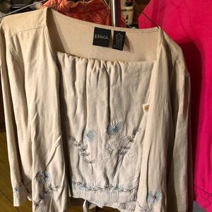 3 Capris sets and 1 pair of capris pants .